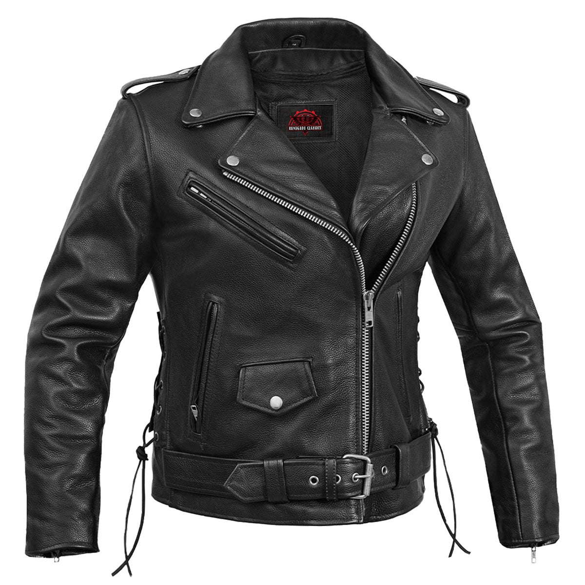 SpeedMoto Women's Leather Motorcycle Jacket
