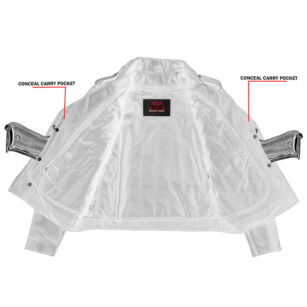 SpeedMoto Women's Leather Motorcycle Jacket