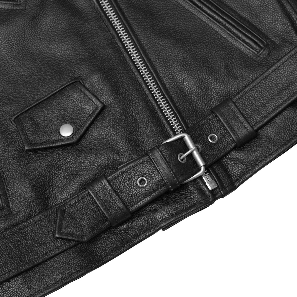 SpeedMoto Women's Leather Motorcycle Jacket