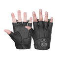 Reflective Skull Fingerless Glove