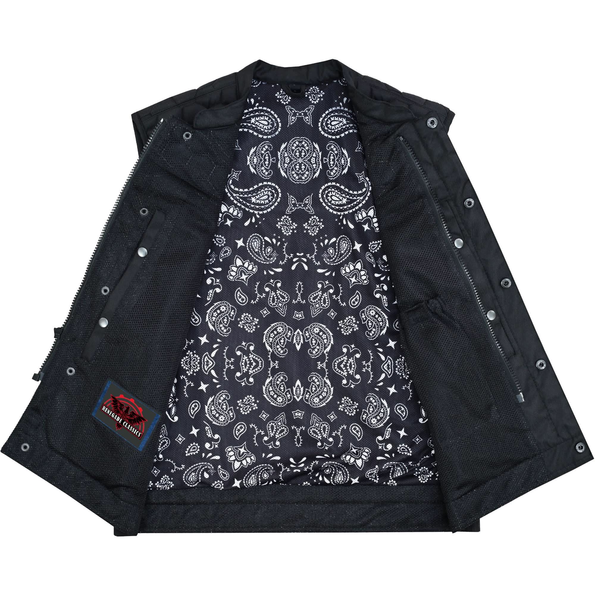 Mesh Heat Men's Black Mesh Textile Vest