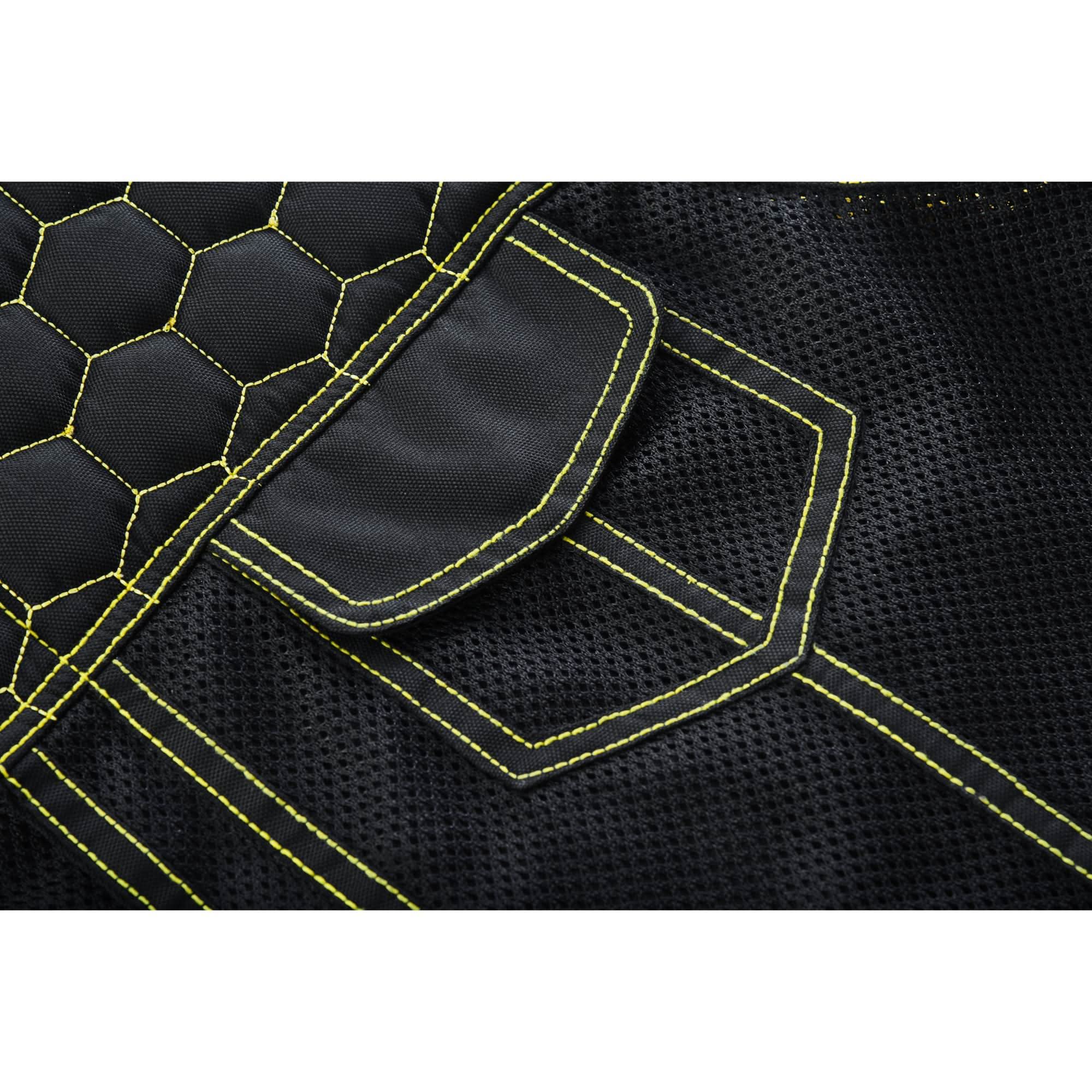 Gloom Gold Men's Black Mesh Textile Vest