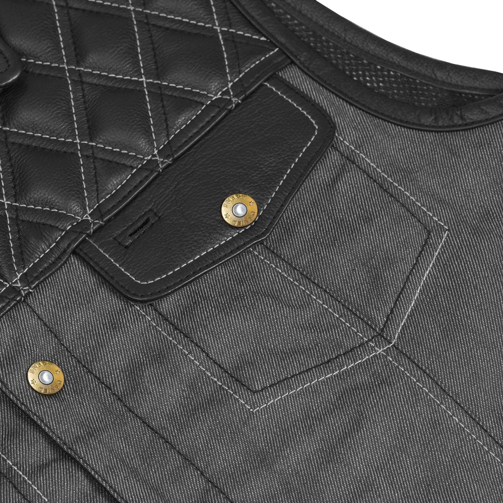 Dark Venture Men’s Leather Vest