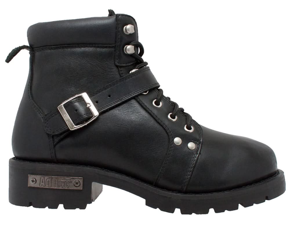 Edgewalker Men's 6"  Black Motorcycle Boots