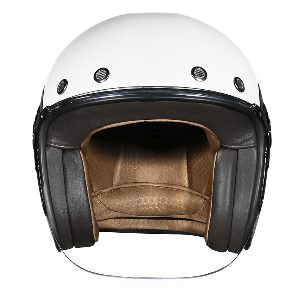 D.O.T. & ECE Daytona Retro Jet- Hi-Gloss White