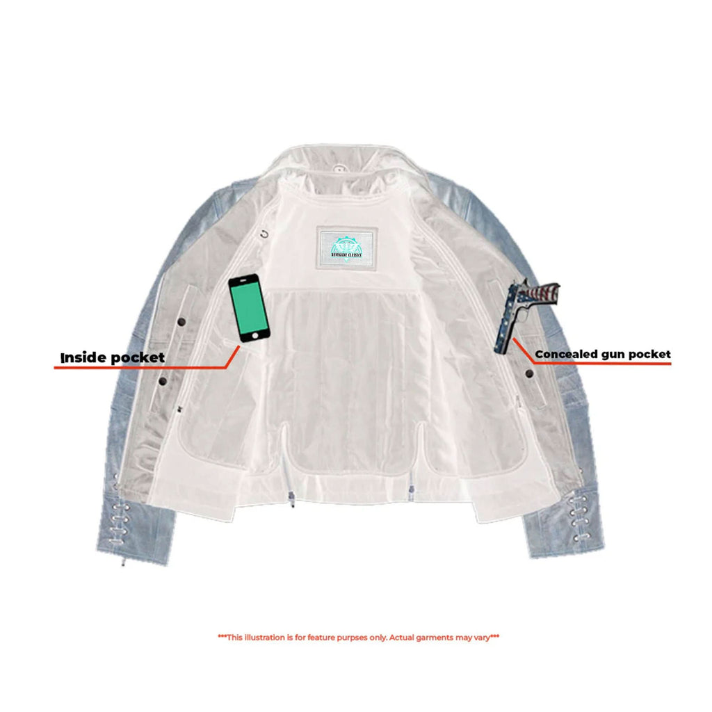 Fusion Flow Women's  Leather Motorcycle Jacket