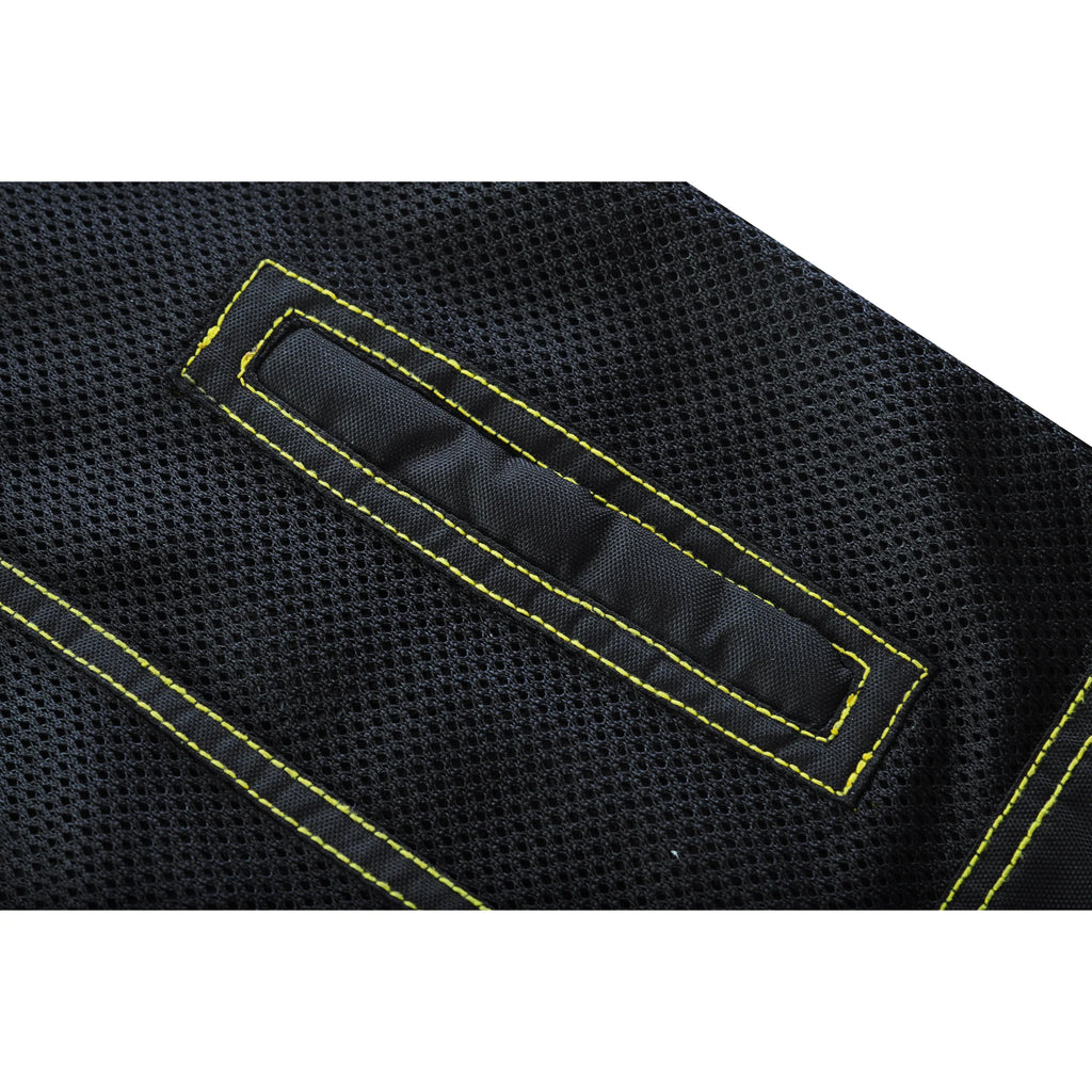Gloom Gold Men's Black Mesh Textile Vest