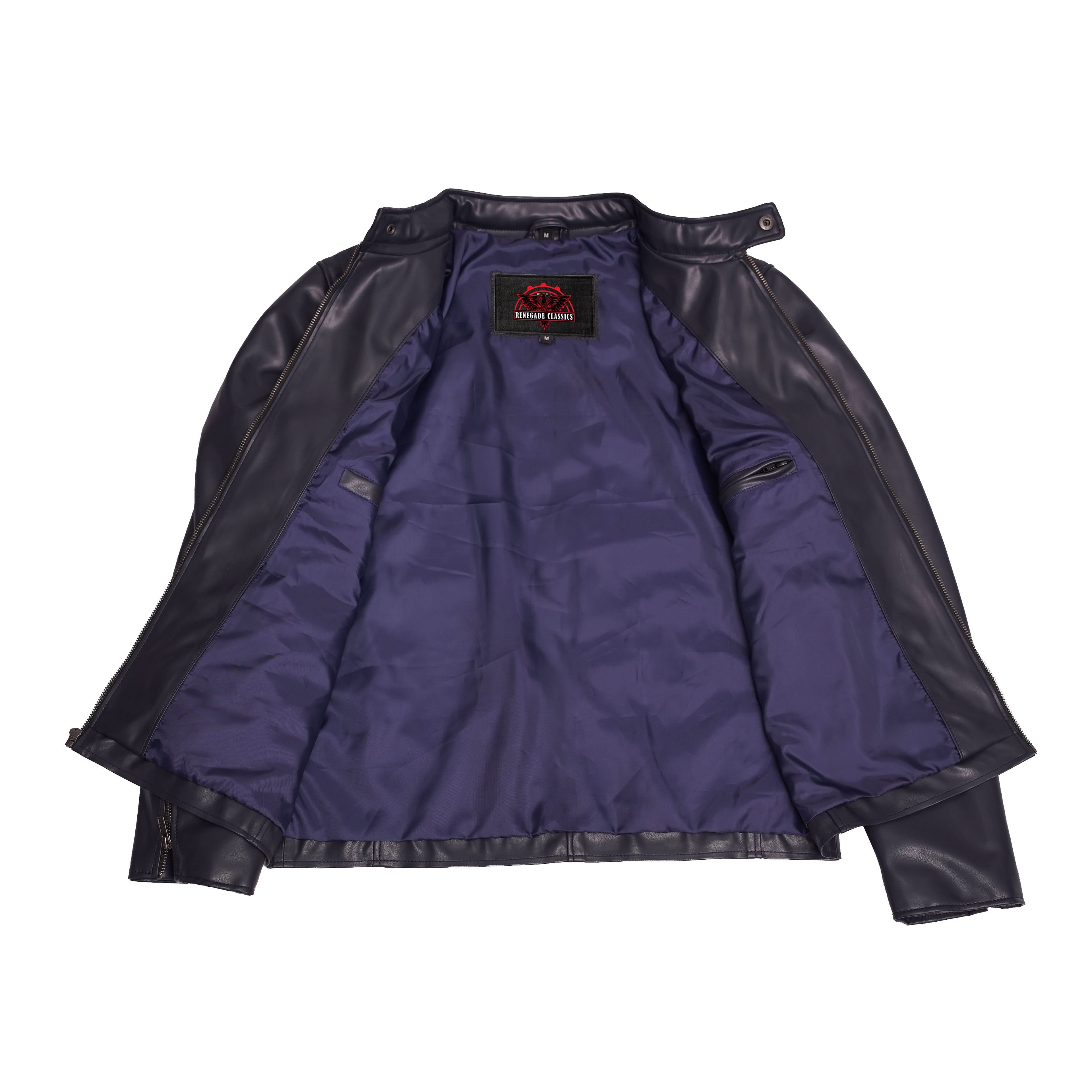 NavyFlux Men’s Faux Leather Jacket