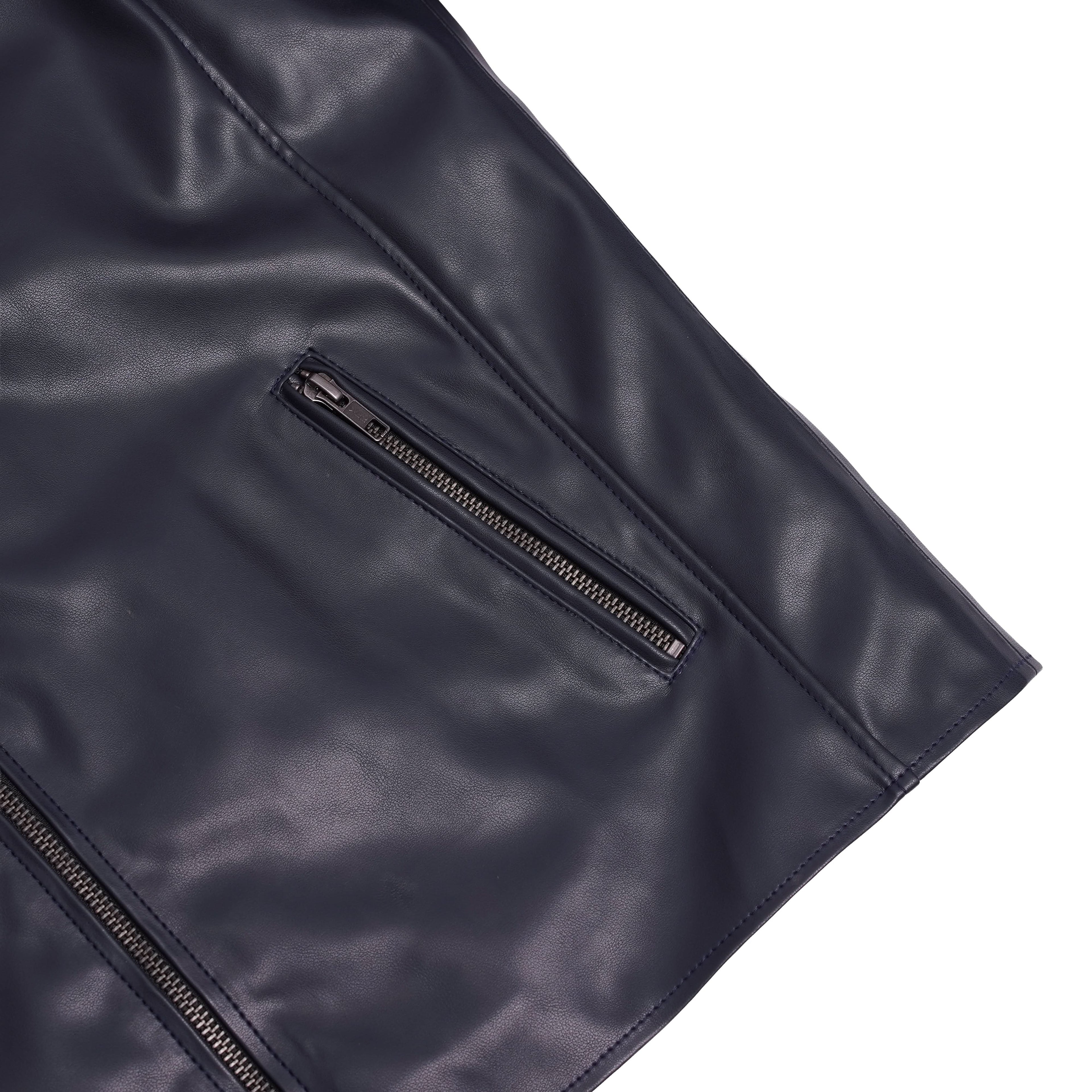 NavyFlux Men’s Faux Leather Jacket