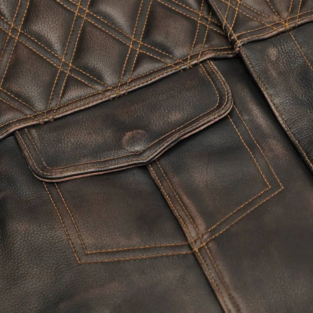 Liberty Knight - Lowcut Blaze Lowside Men's Leather Vest