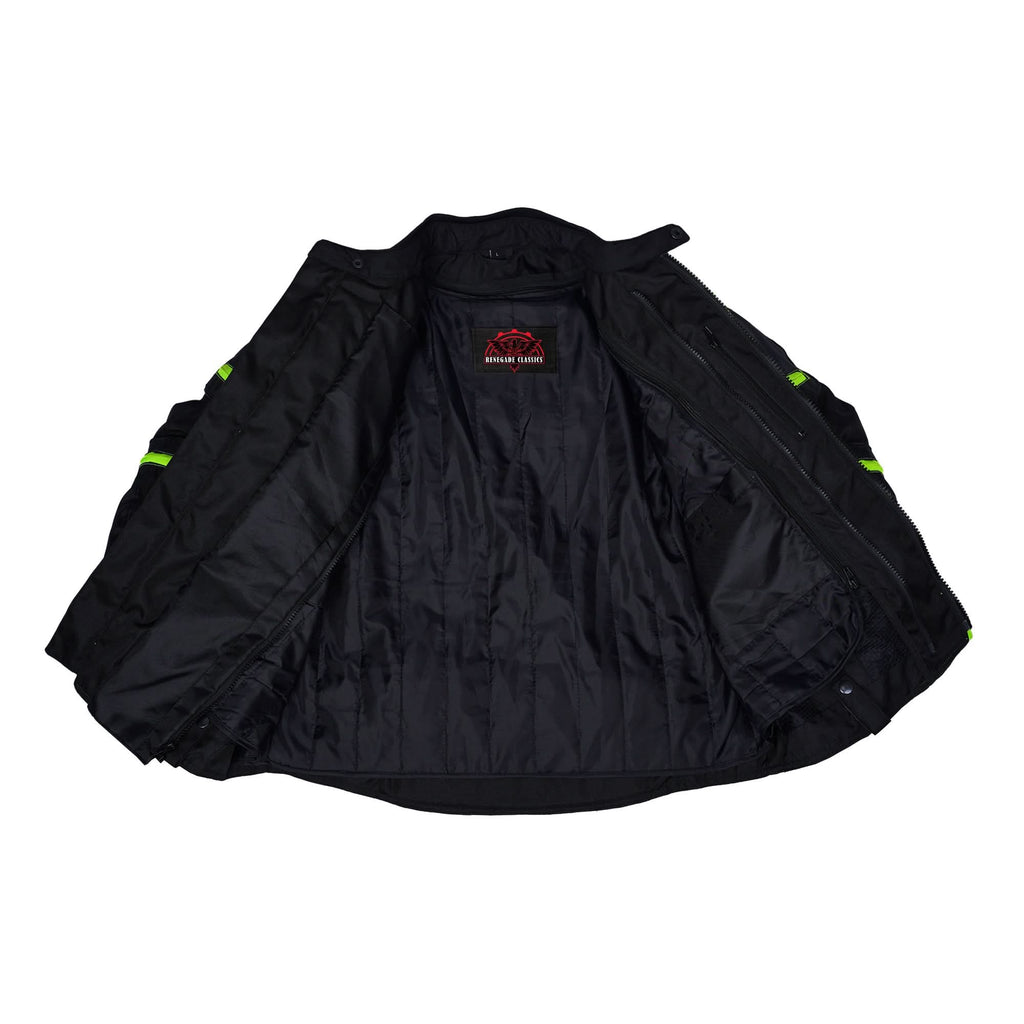 Hi-Viz blast Micro Mesh Mens Motorcycle Jacket – Lightweight
