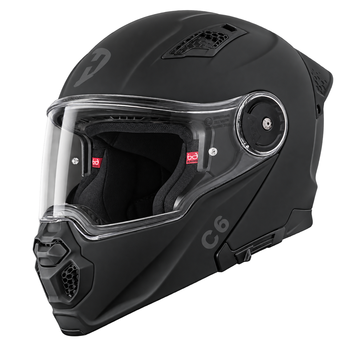 D.O.T. & ECE Daytona C6- Dull Black