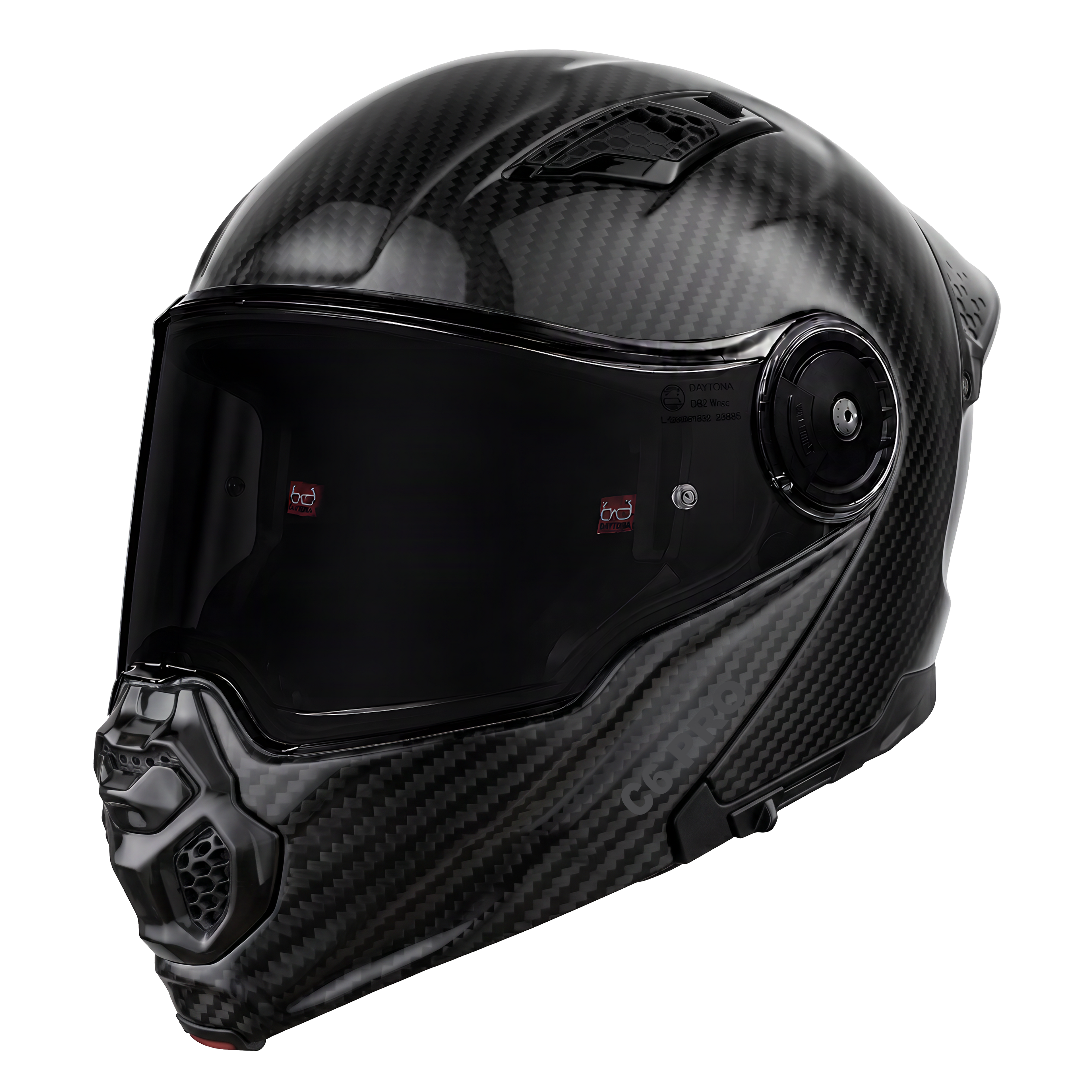 D.O.T. & ECE Daytona C6 PRO- Grey Carbon Fiber