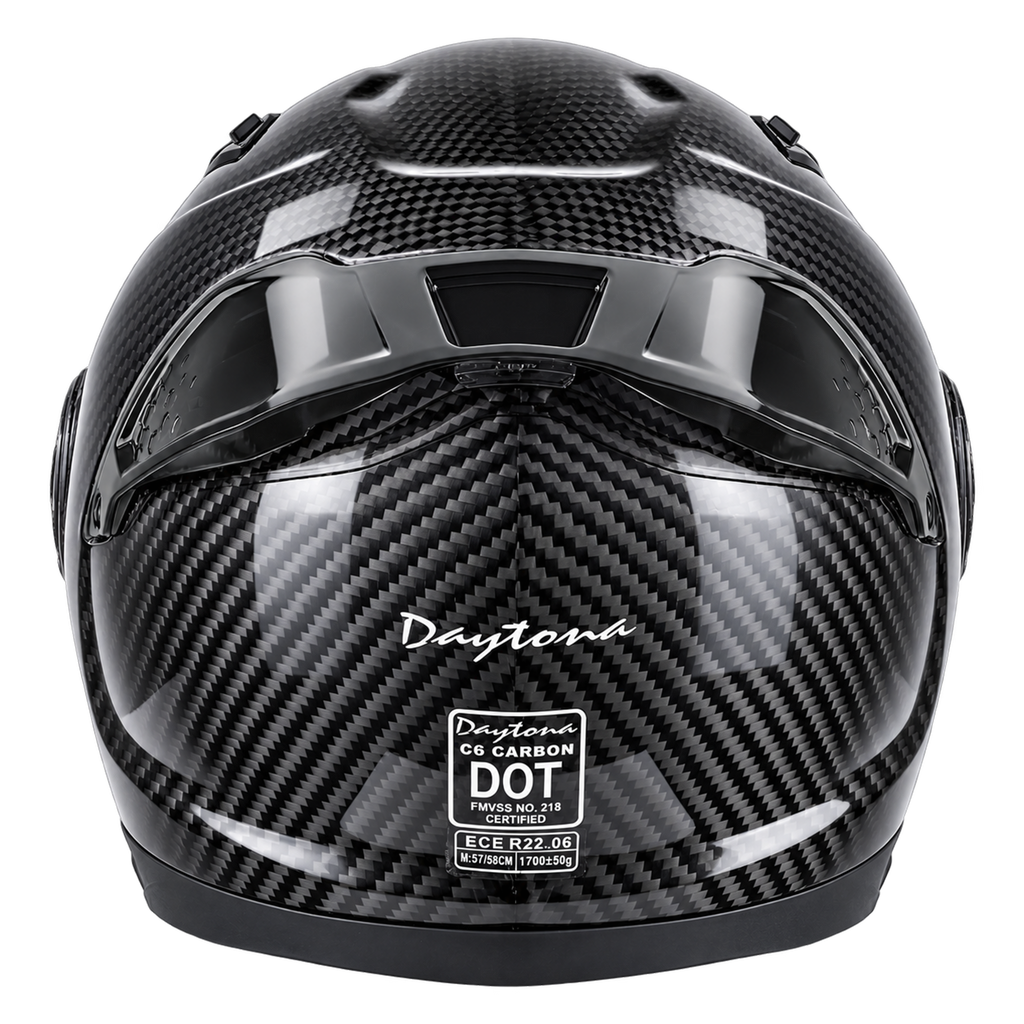 D.O.T. & ECE Daytona C6 PRO- Grey Carbon Fiber