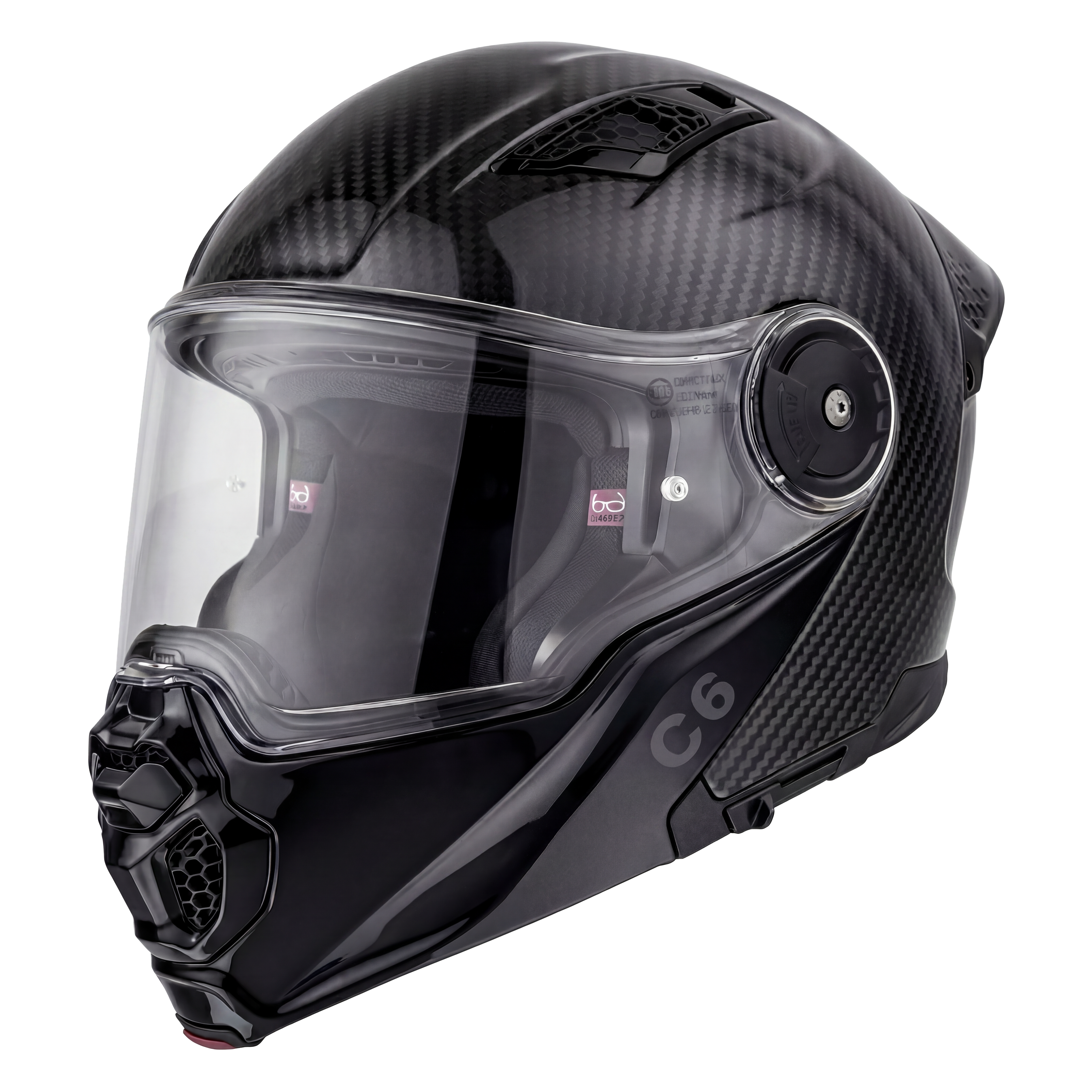 D.O.T. & ECE Daytona C6- Grey Carbon Fiber