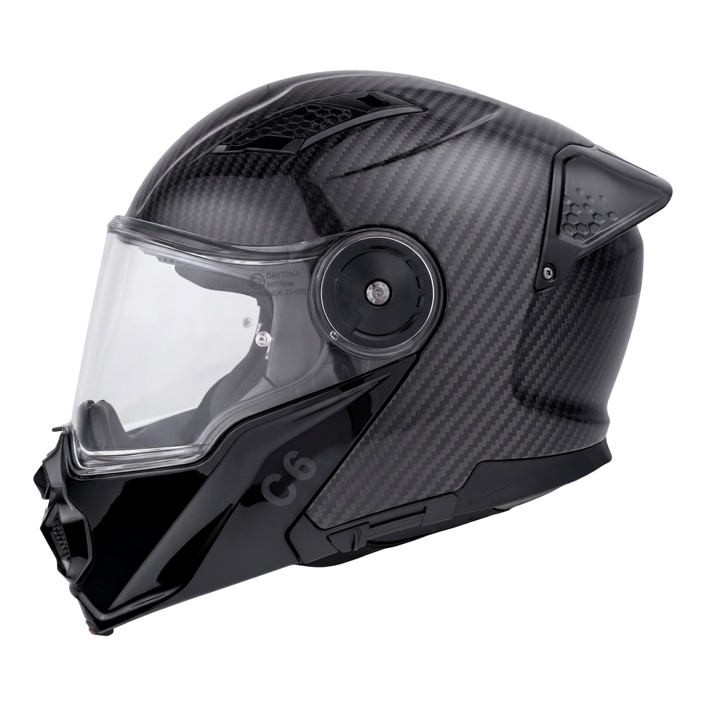 D.O.T. & ECE Daytona C6- Grey Carbon Fiber