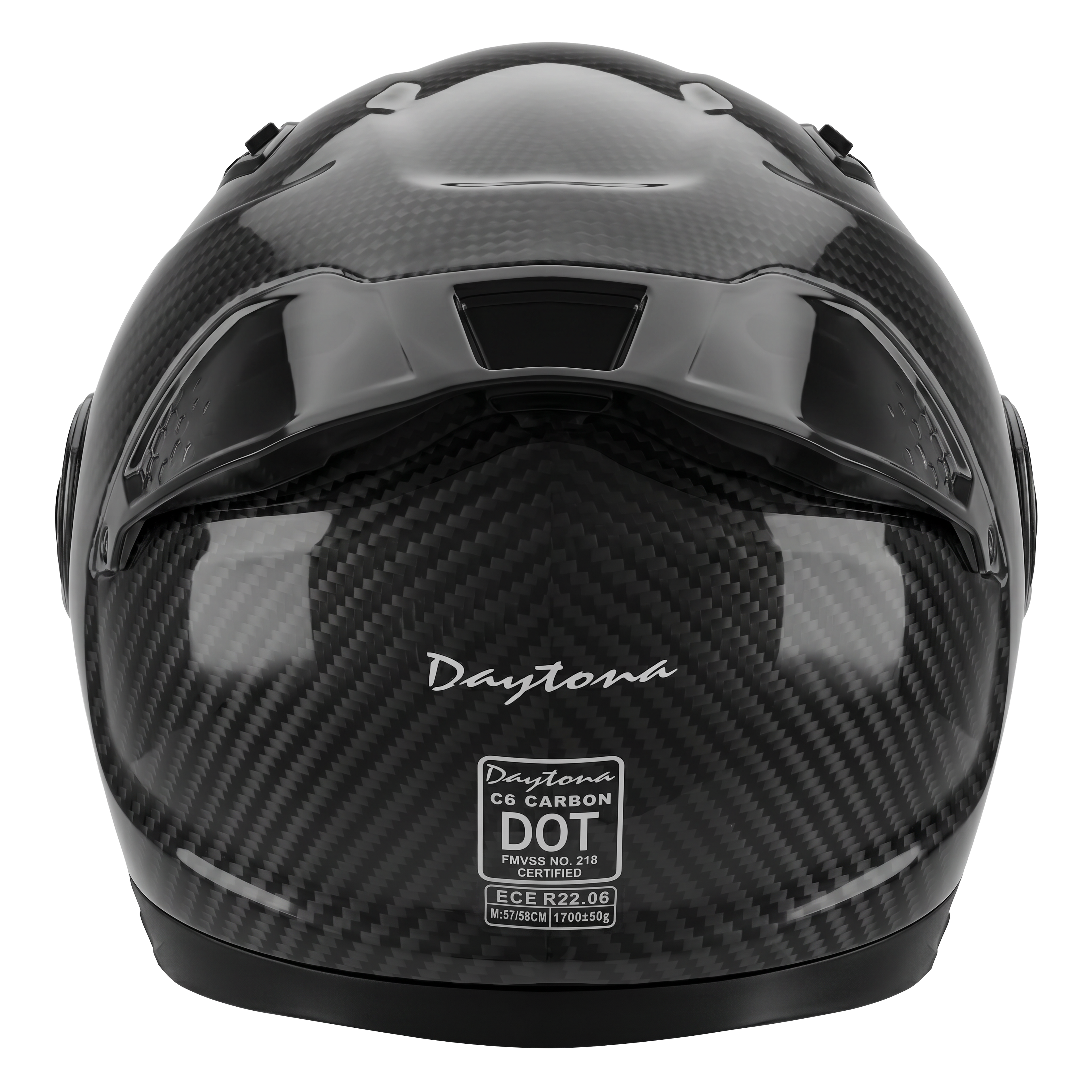 D.O.T. & ECE Daytona C6 PRO- Grey Carbon Fiber