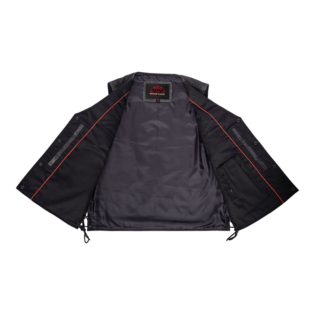 Men's Gray Single Back Panel Smart Access Pockets Vest