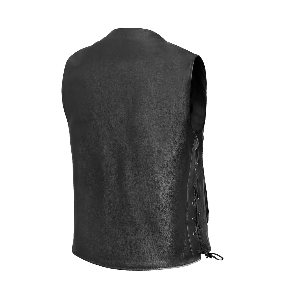 Men's Line Ranger Multi-Pocket Motorcycle Vest - Black