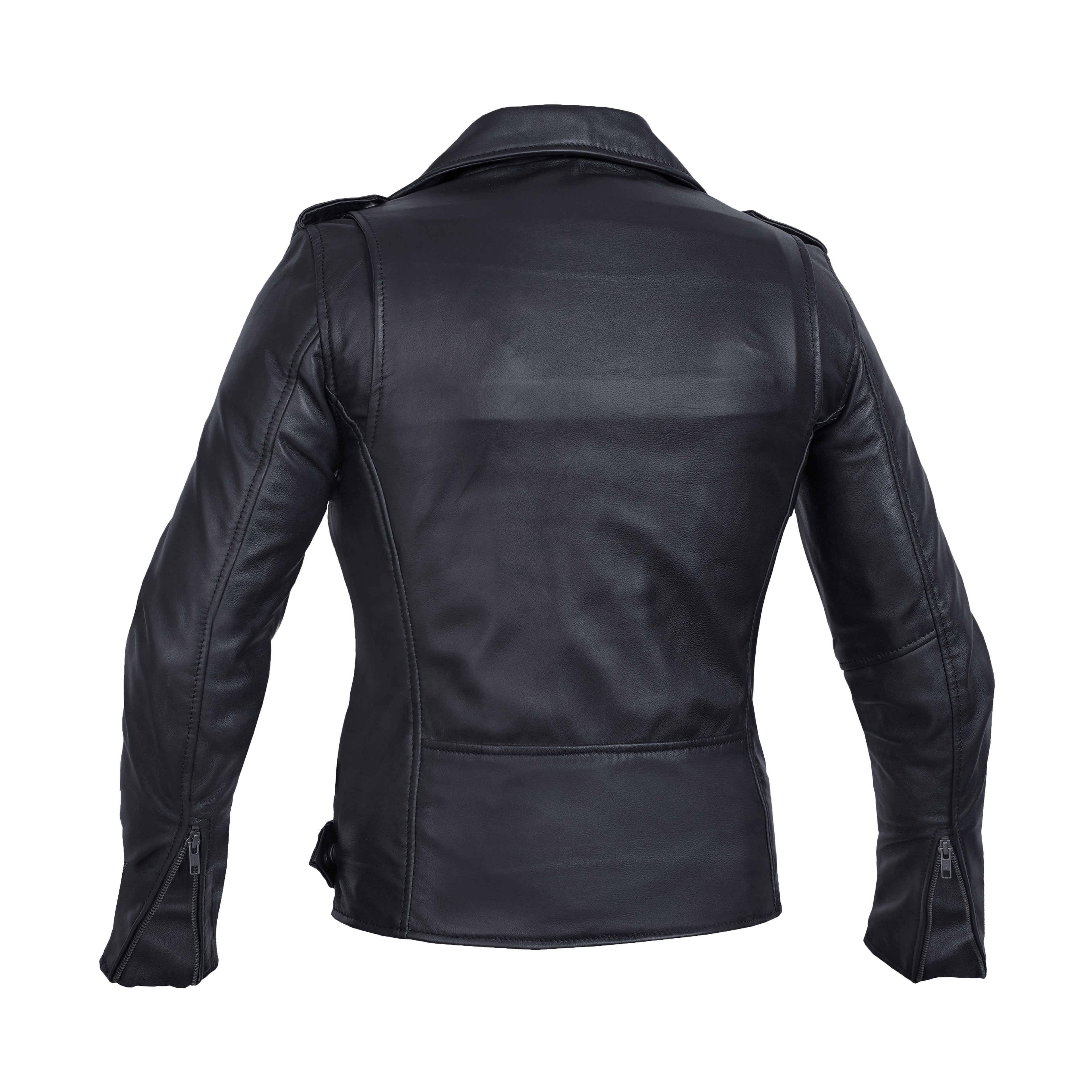 Moonlight Women's Navy Blue Fashion Leather Jacket