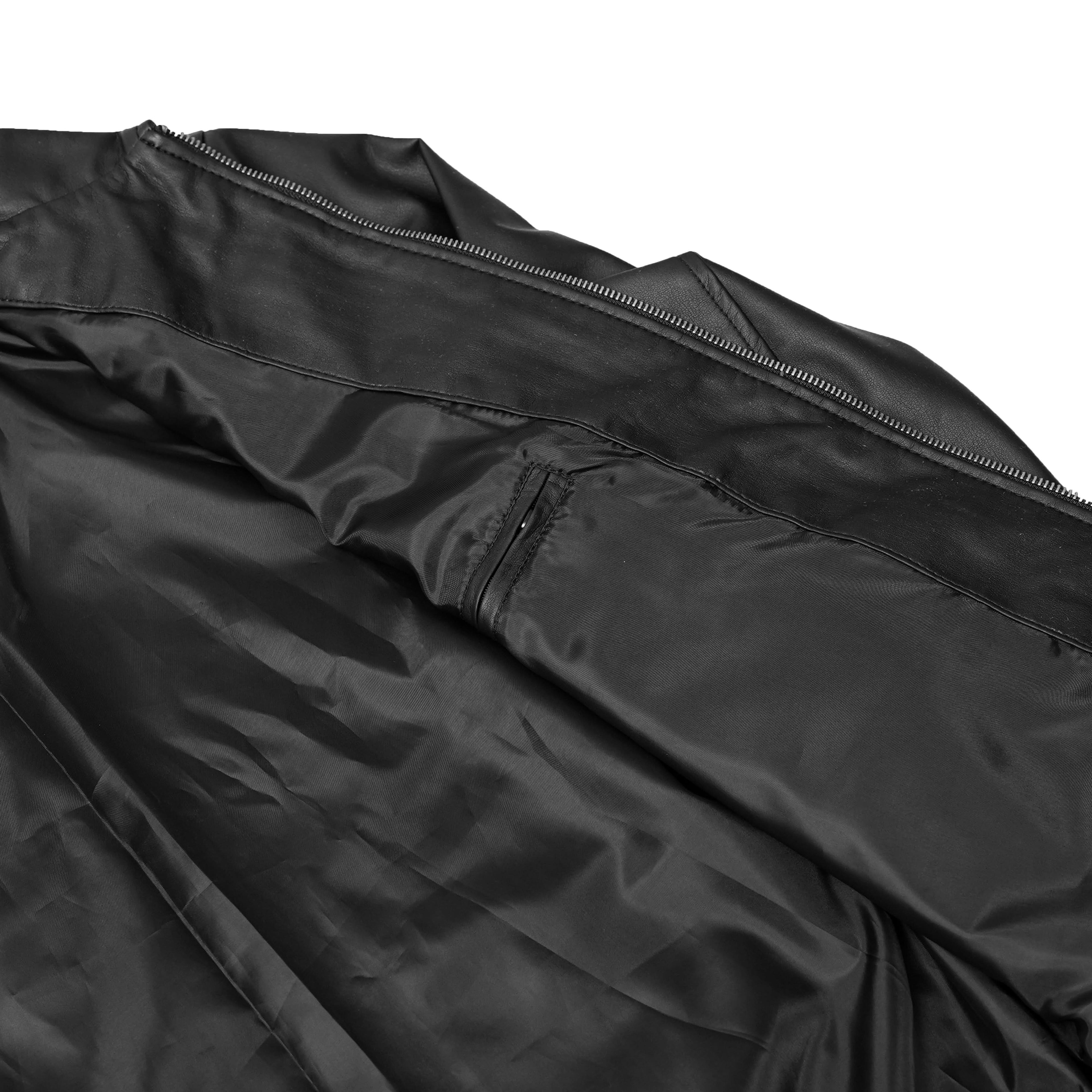 Venture Guard Men’s Faux Leather Motorcycle Jacket