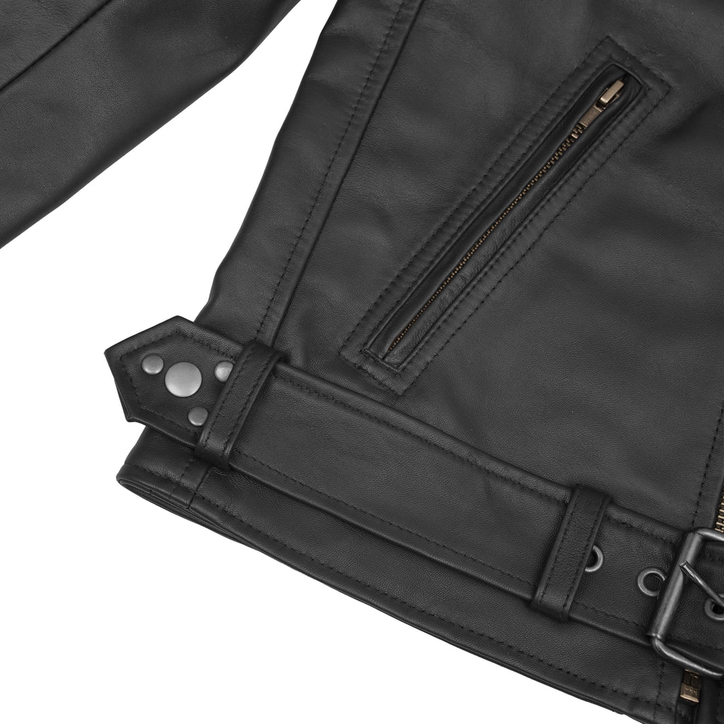Night Shine Women's Black Fashion Leather Jacket
