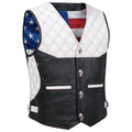 Star-Dusted Men's Leather Vest