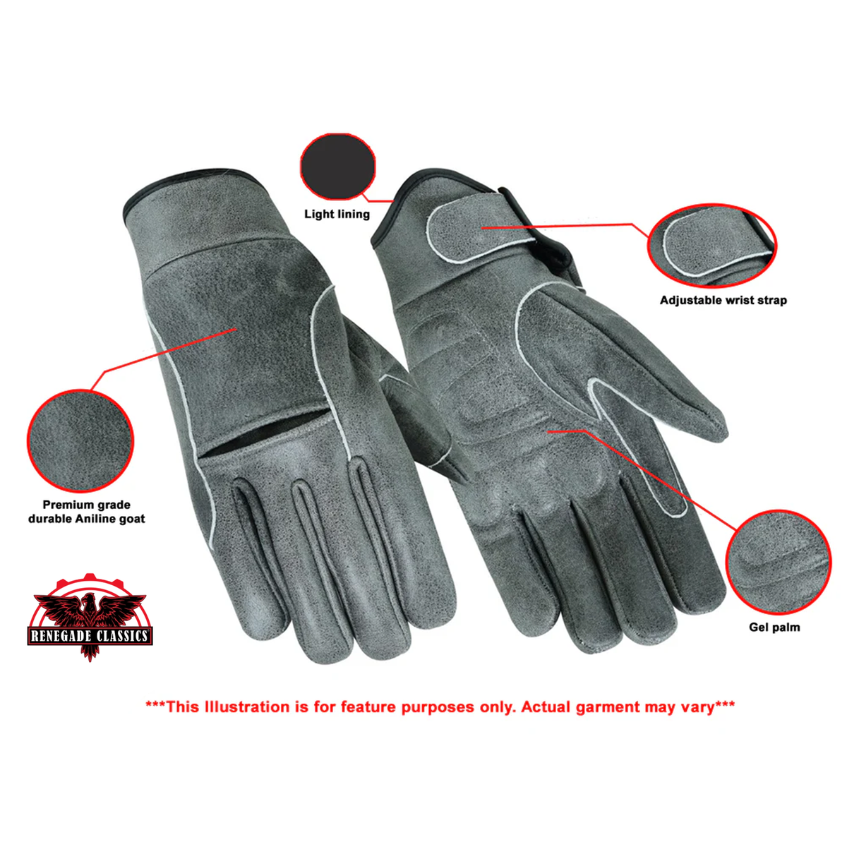 Premium Gray Cruiser Glove