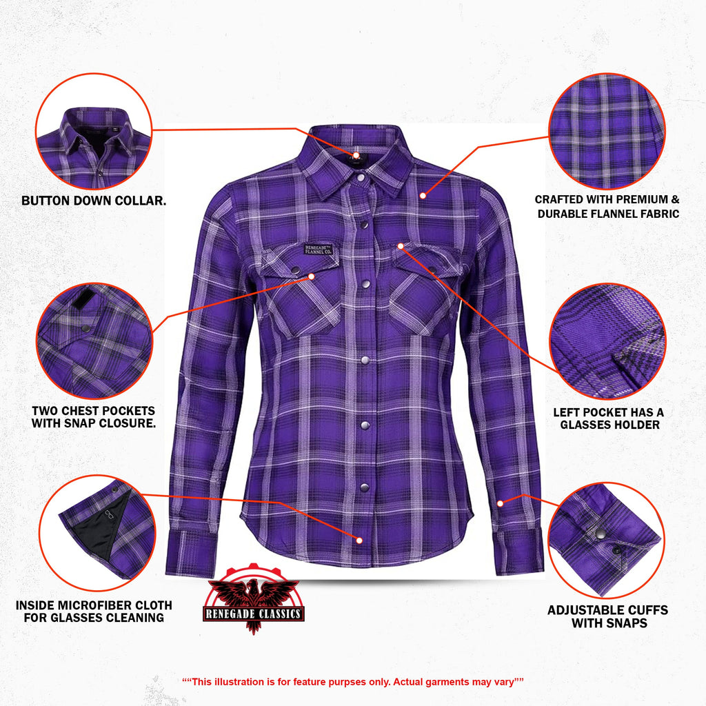 Duskberry Women’s Flannel Shirt