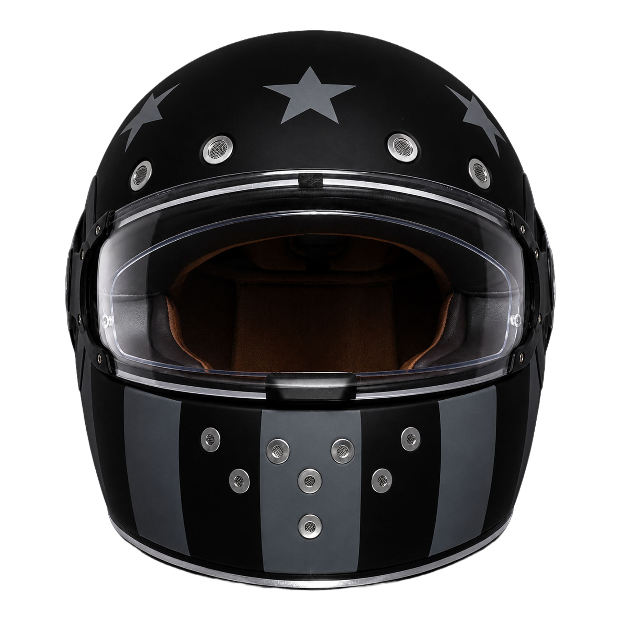 DOT Daytona Retro Full Face Motorcycle Helmet: Vintage Style for Men, Women, & Youth - W/ Captain America Stealth