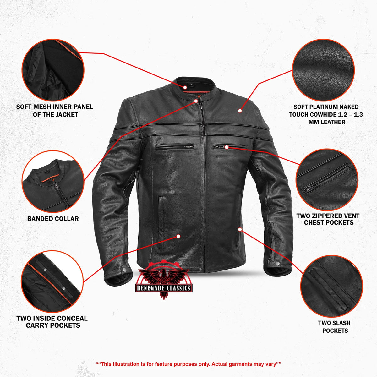 Men's Tall Sporty Scooter Jacket – Naked Cowhide
