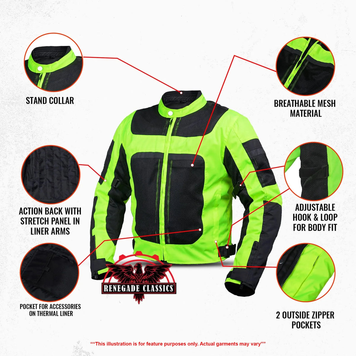 Men's High-Vis Racer Mesh Jacket