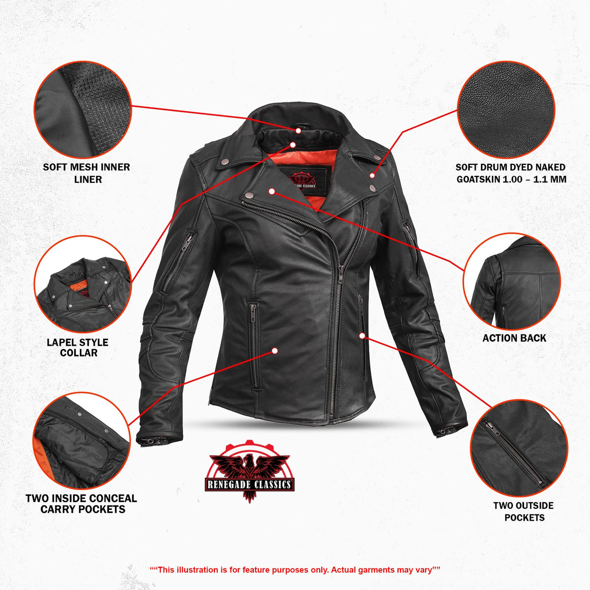 Women's Modern Longer Beltless Biker Jacket
