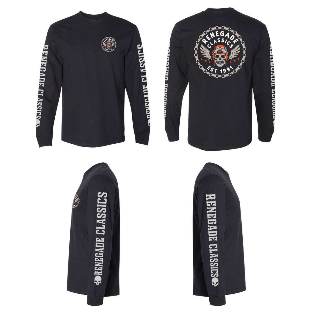 RC Chain Skull Men's  Long Sleeve Shirt
