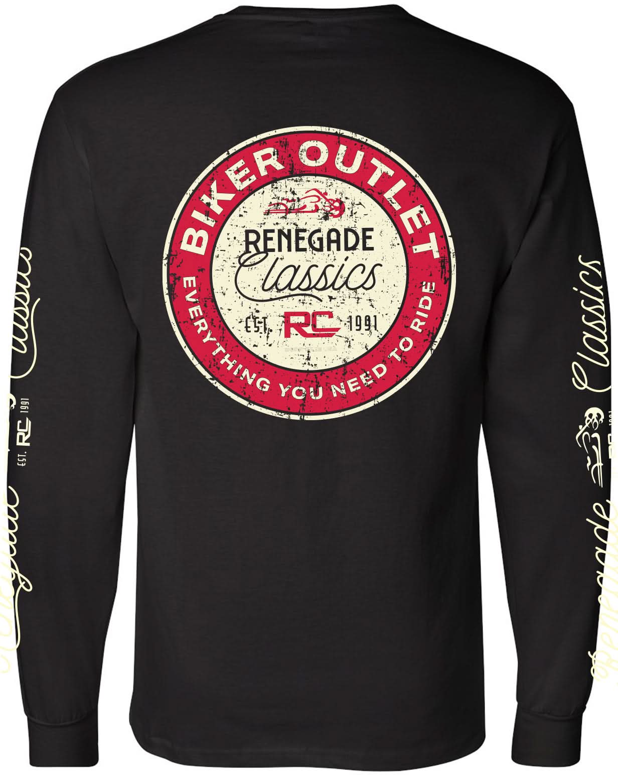 RC Retro Sign Men's  Long Sleeve Shirt