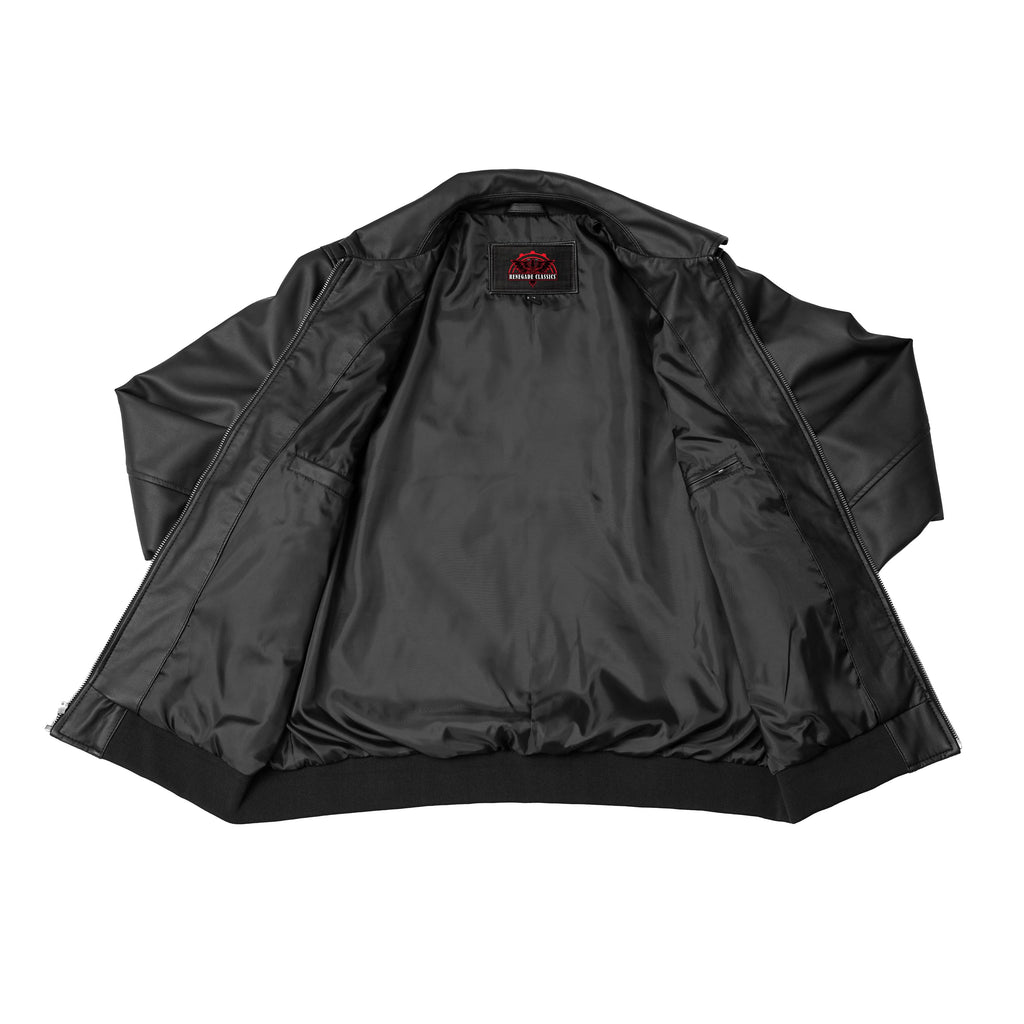 Midnight Forge Men’s Faux Leather Motorcycle Jacket