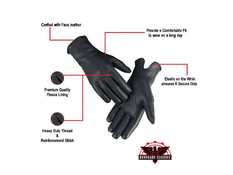 Regal Palm Women's Black Formal Dress Glove