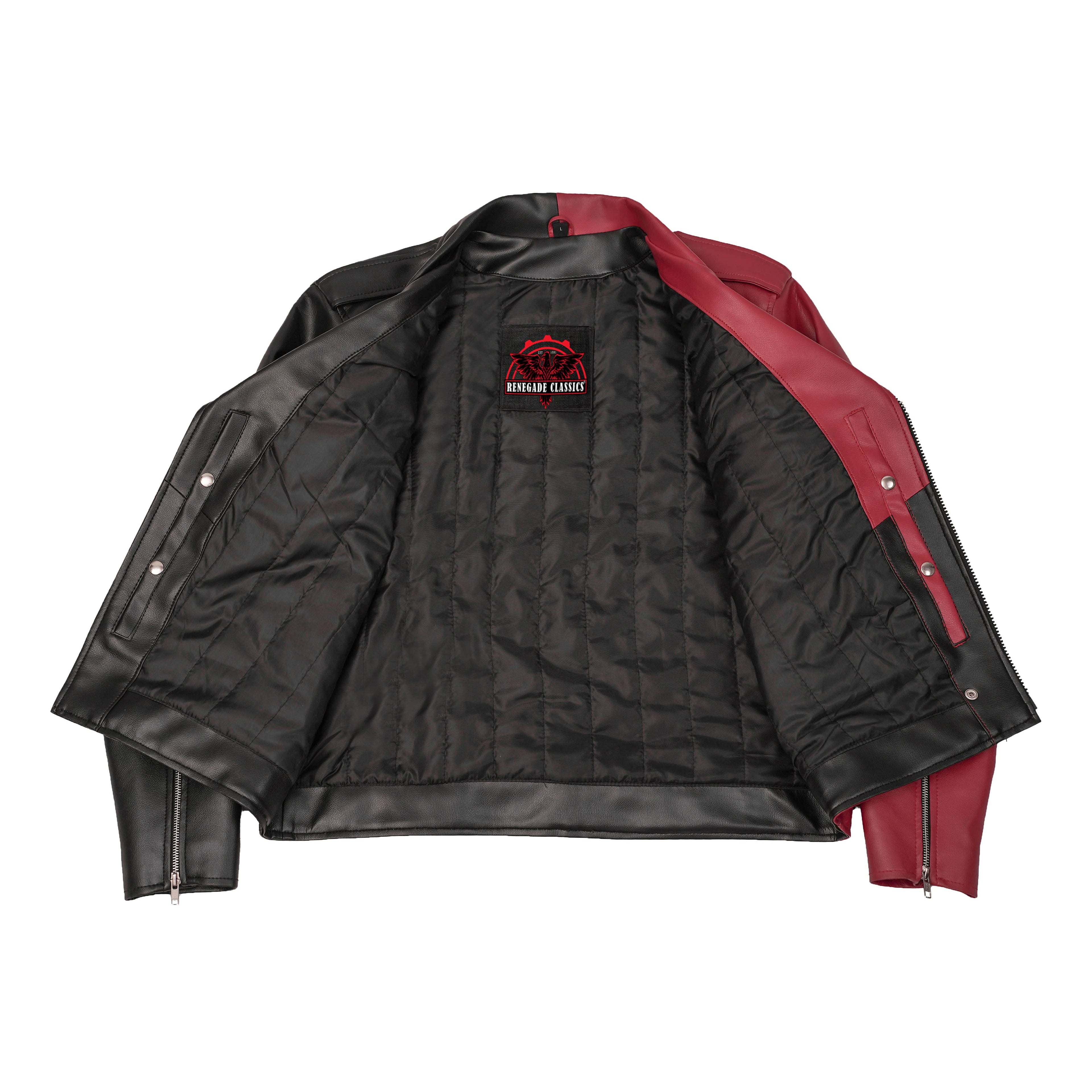 Void Ember™ Men’s Faux Leather Motorcycle Jacket