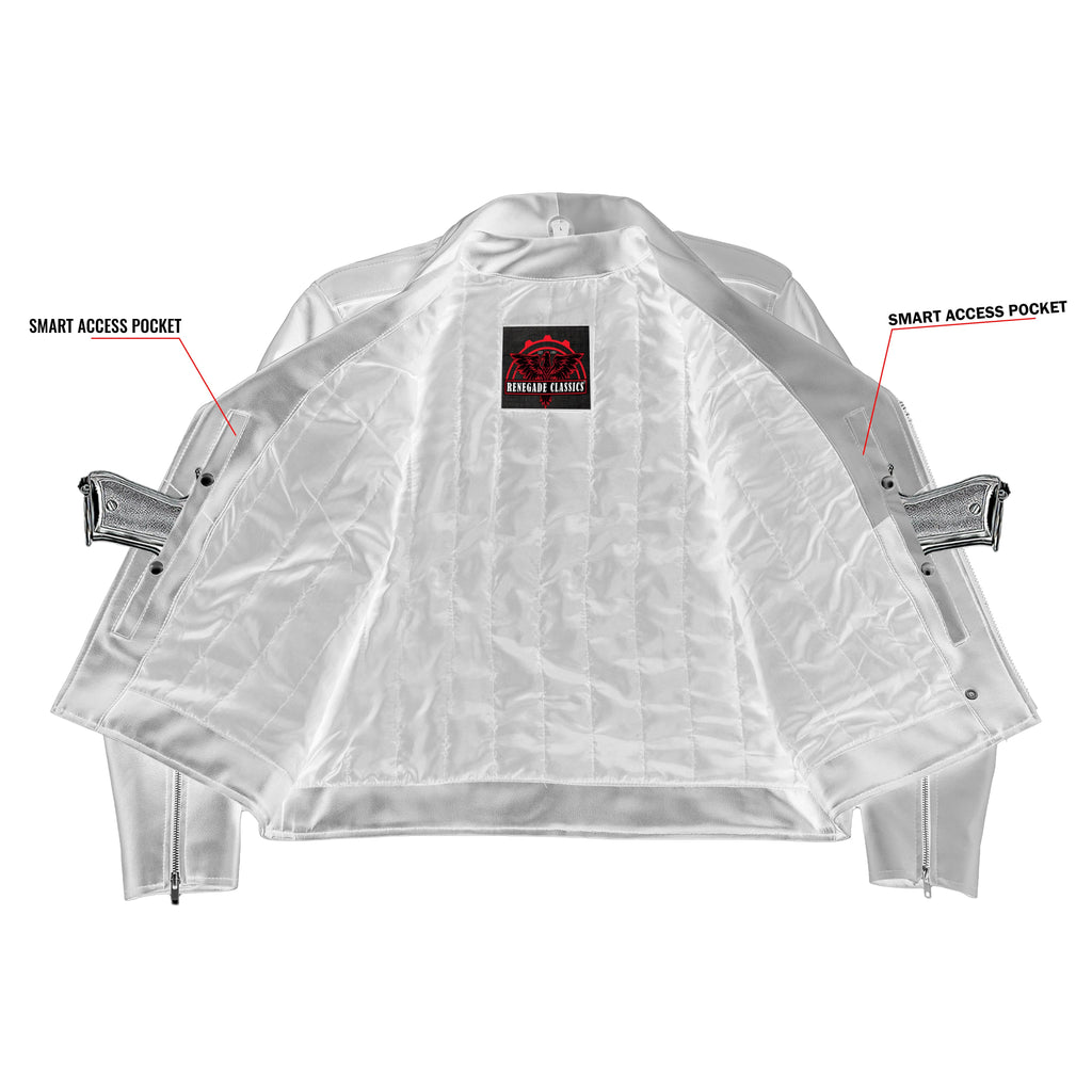 Void Ember Men’s Faux Leather Motorcycle Jacke