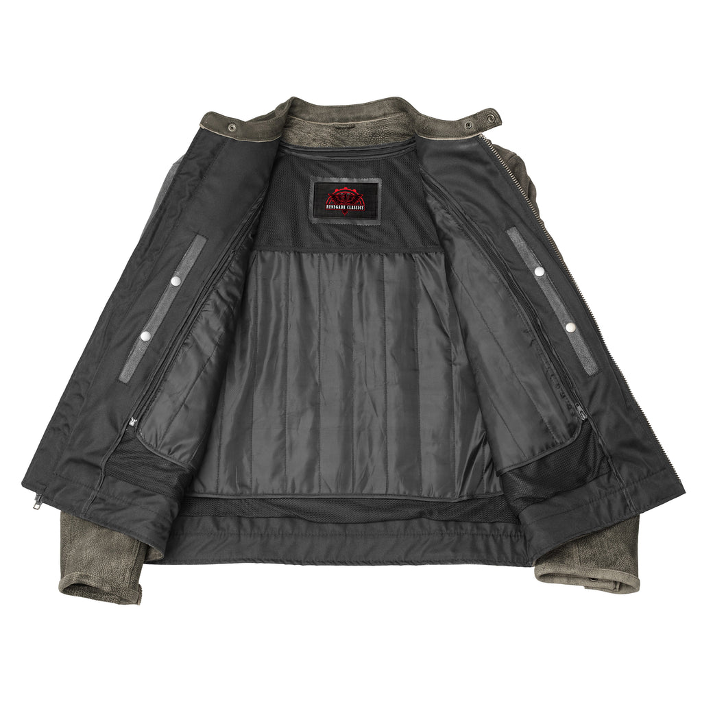 Men's Antique Brown Motorcycle Cruiser Jacket