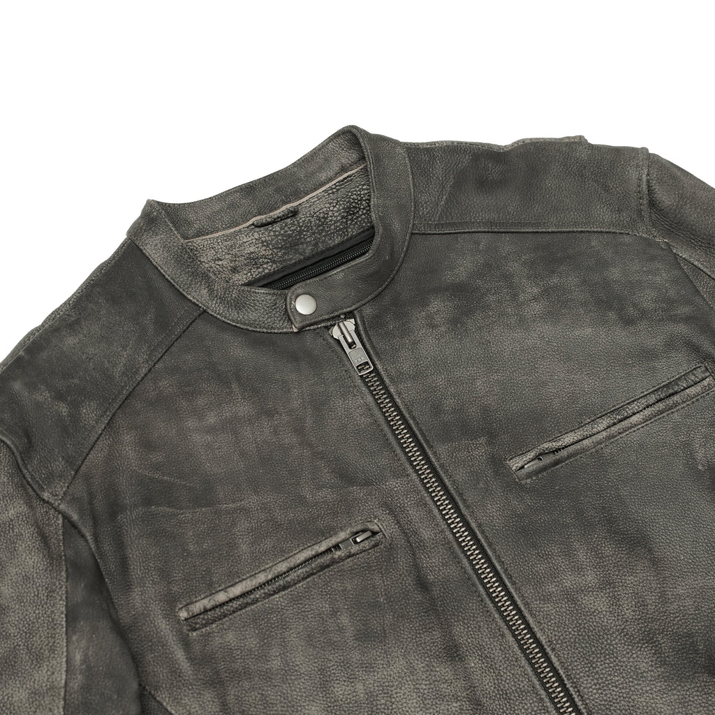Men's Antique Brown Motorcycle Cruiser Jacket