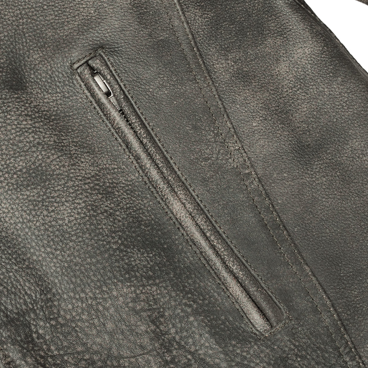 Men's Antique Brown Motorcycle Cruiser Jacket