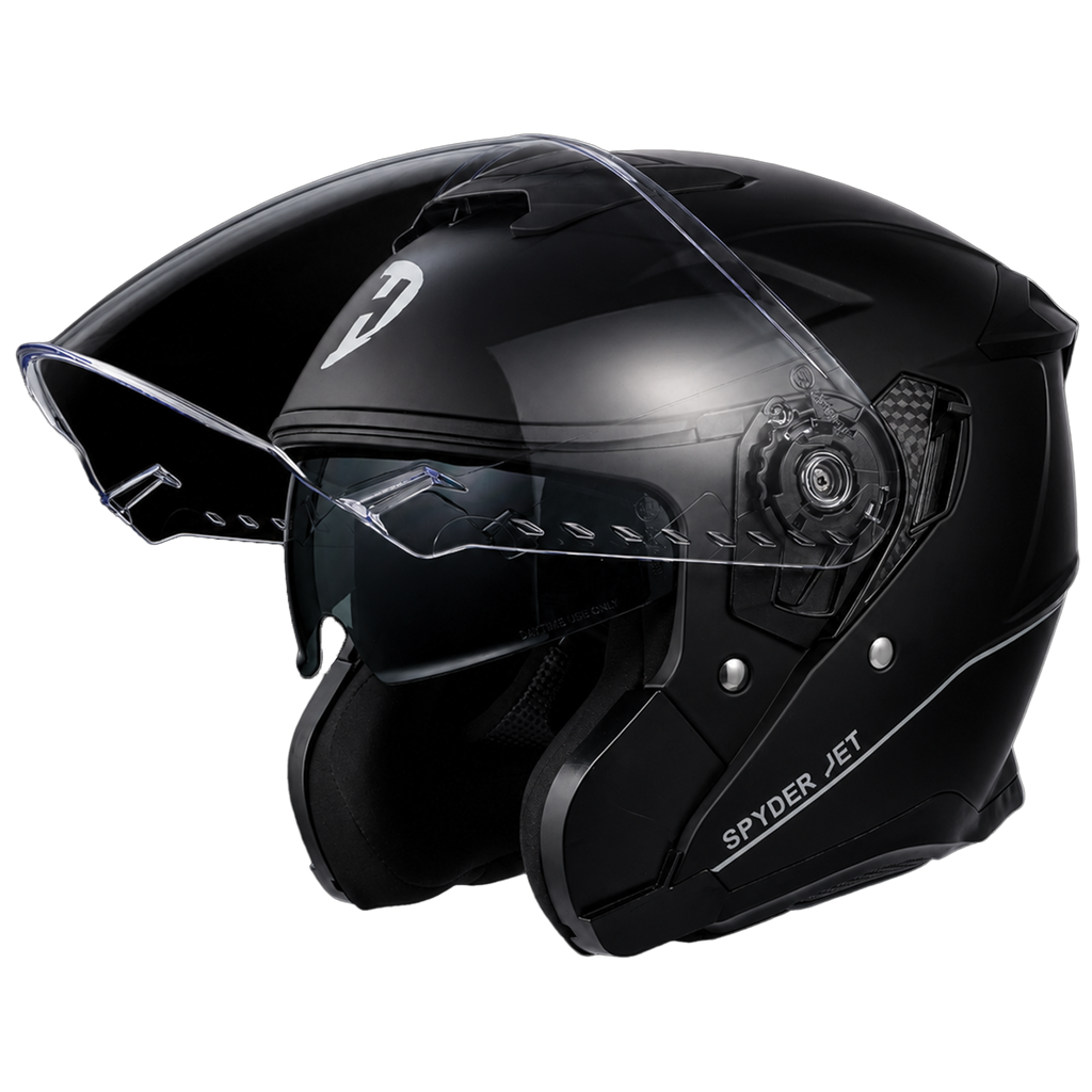 D.O.T. & ECE Daytona Spyder Jet- Dull Black