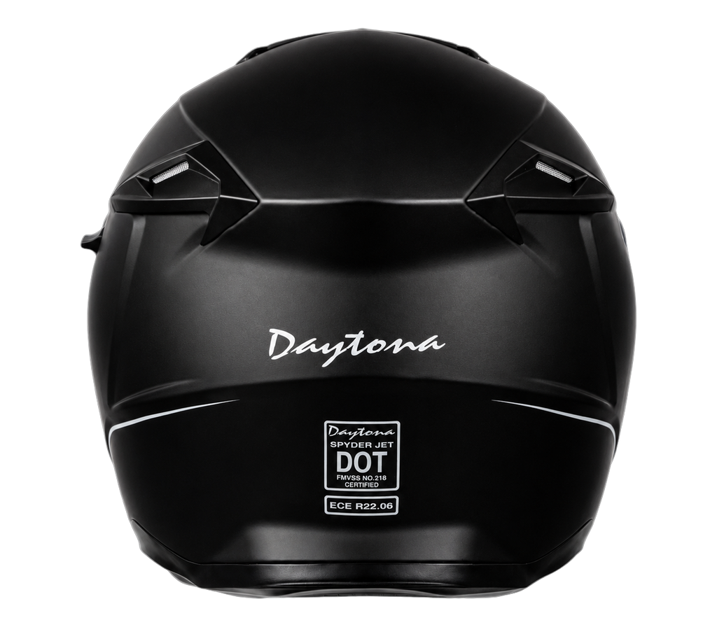 D.O.T. & ECE Daytona Spyder Jet- Dull Black