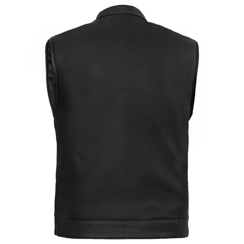 NightSentinel - Men’s Leather Motorcycle Vest