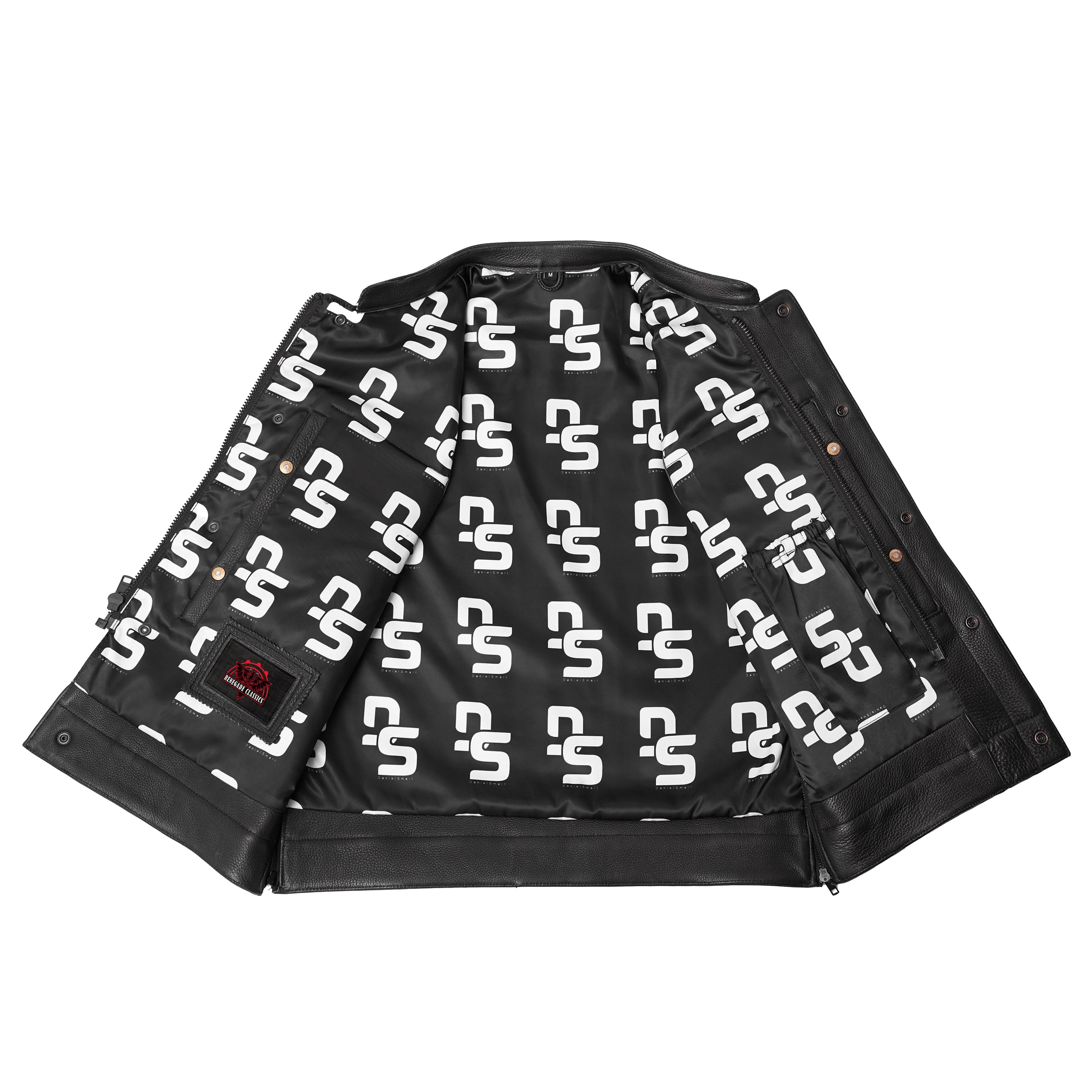 NightSentinel - Men’s Leather Motorcycle Vest
