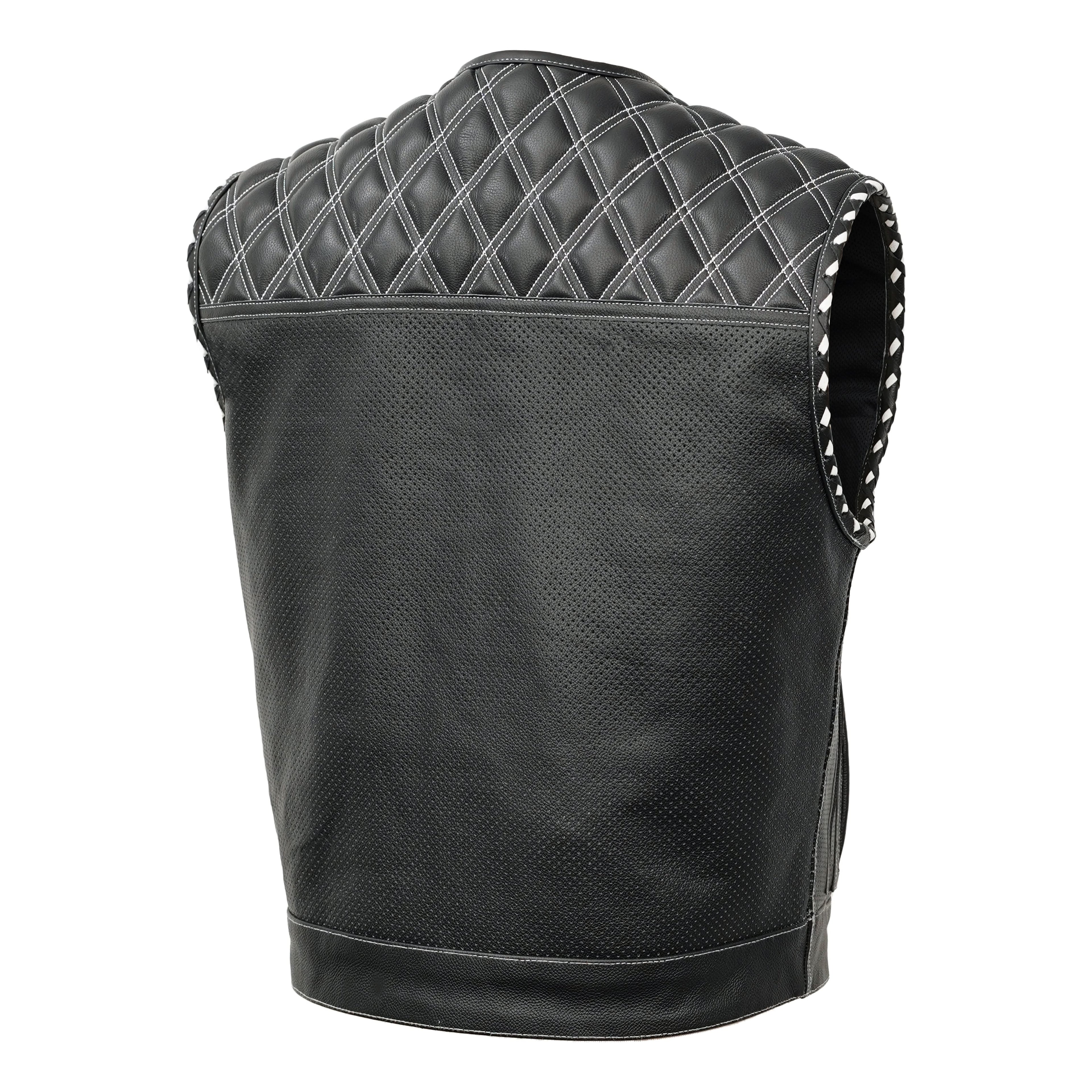 Blaze Lowcut Chrome Phantom Men's Leather Vest