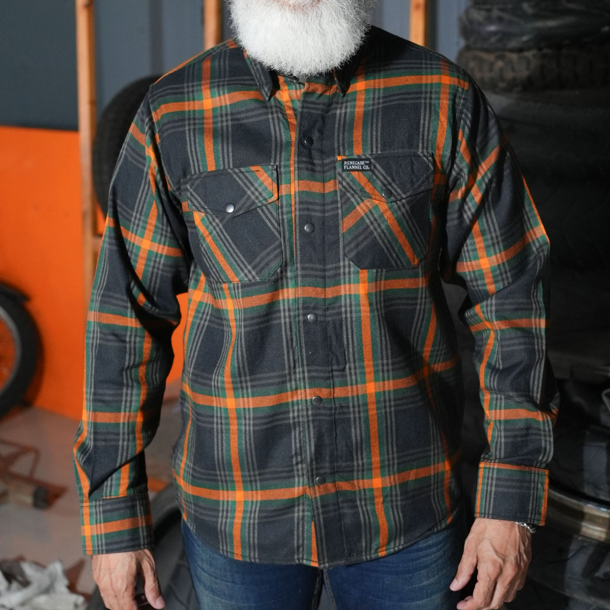 Sprucer Men’s Blue and Green Flannel Shirt