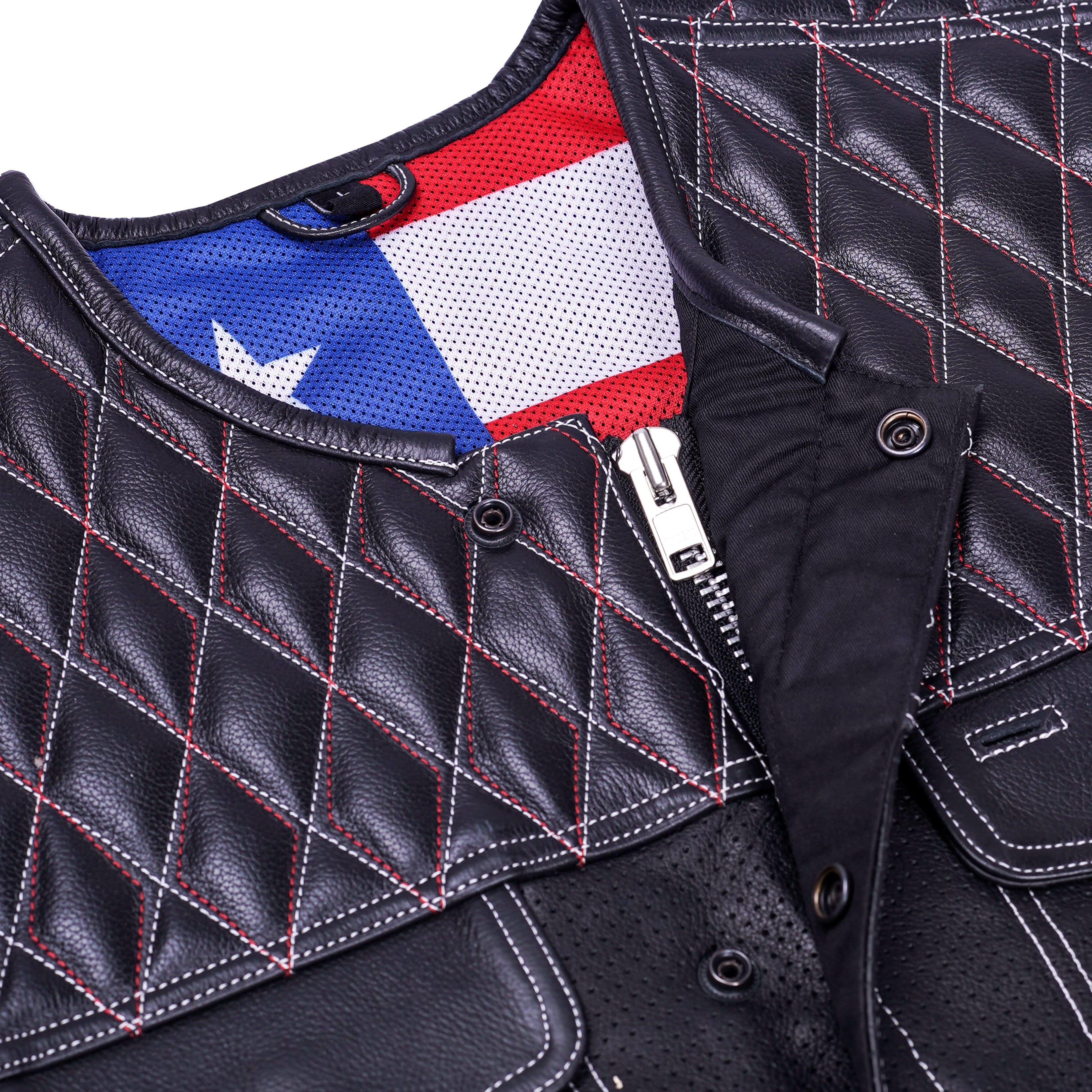 Throtlex Men's Leather Vest