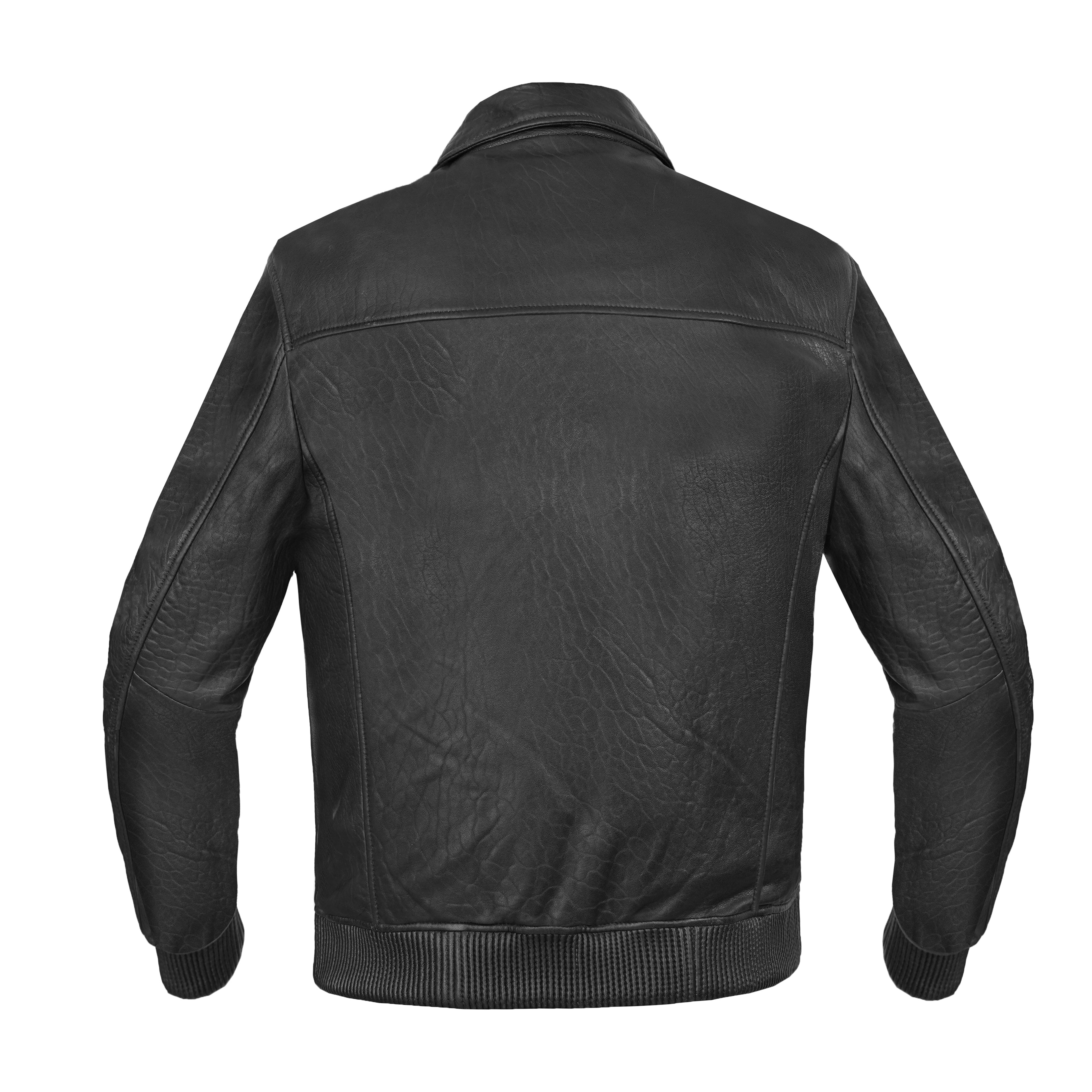 Traveler Men's Fashion Black Leather Jacket